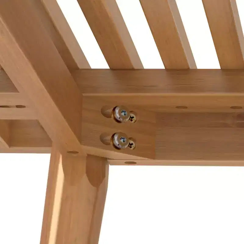 Banc d'entrée en bois massif pour le bout de lit