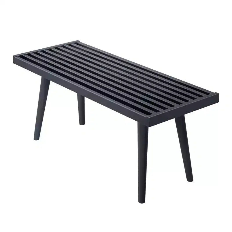 Banc d'entrée en bois massif pour le bout de lit