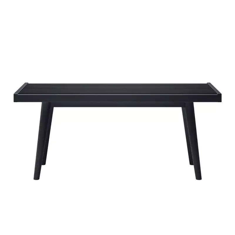 Banc d'entrée en bois massif pour le bout de lit