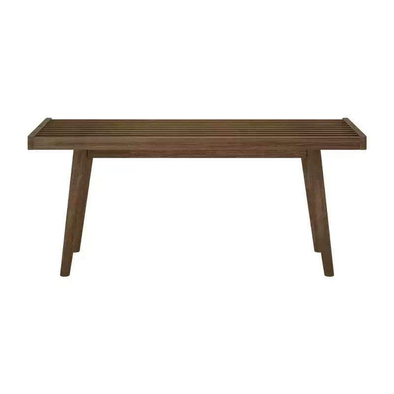 Banc d'entrée en bois massif pour le bout de lit