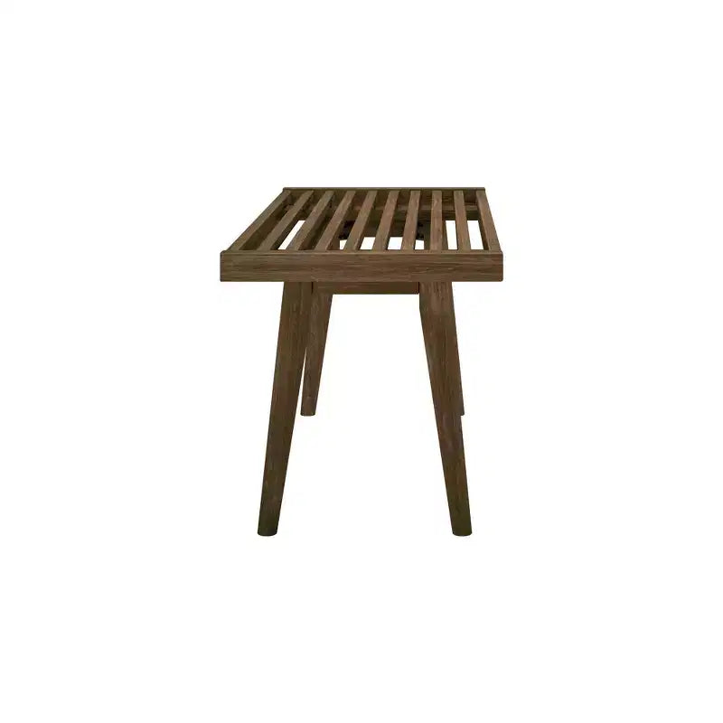 Banc d'entrée en bois massif pour le bout de lit