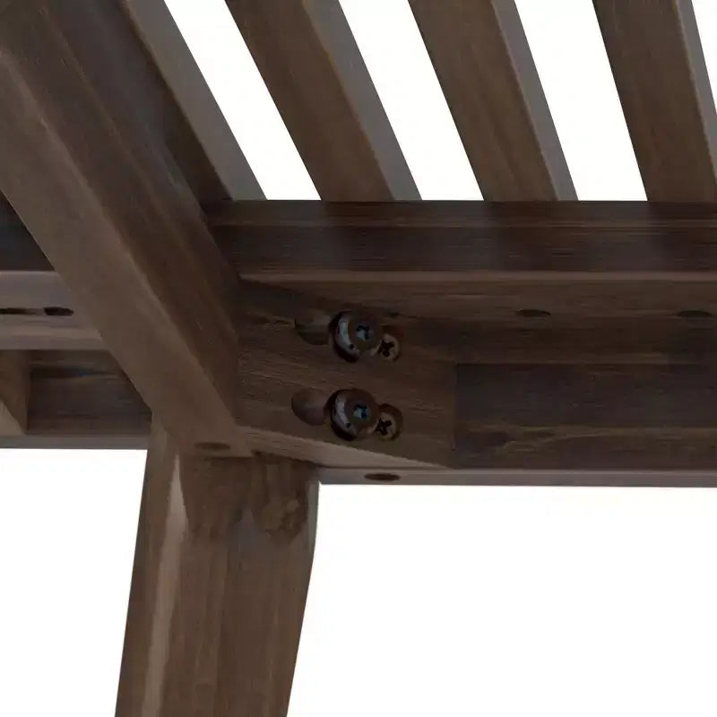 Banc d'entrée en bois massif pour le bout de lit