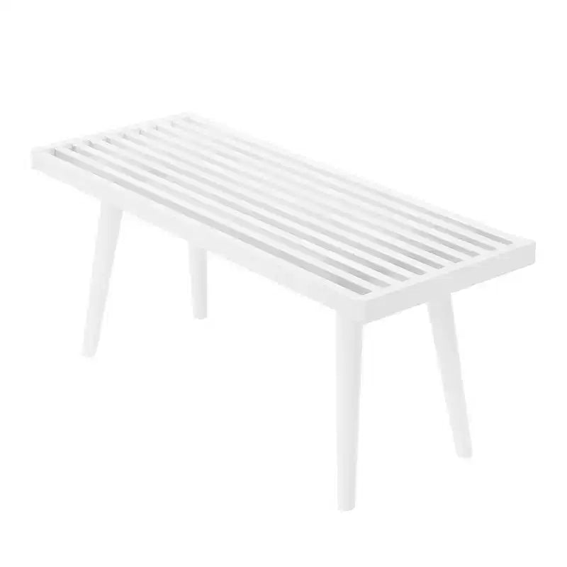 Banc d'entrée en bois massif pour le bout de lit