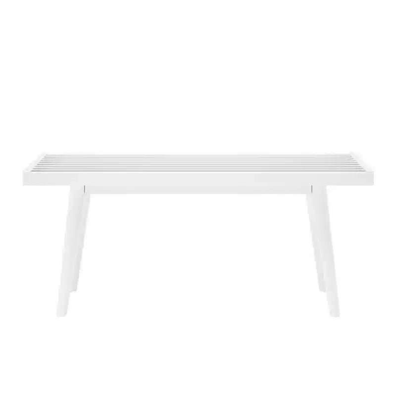 Banc d'entrée en bois massif pour le bout de lit