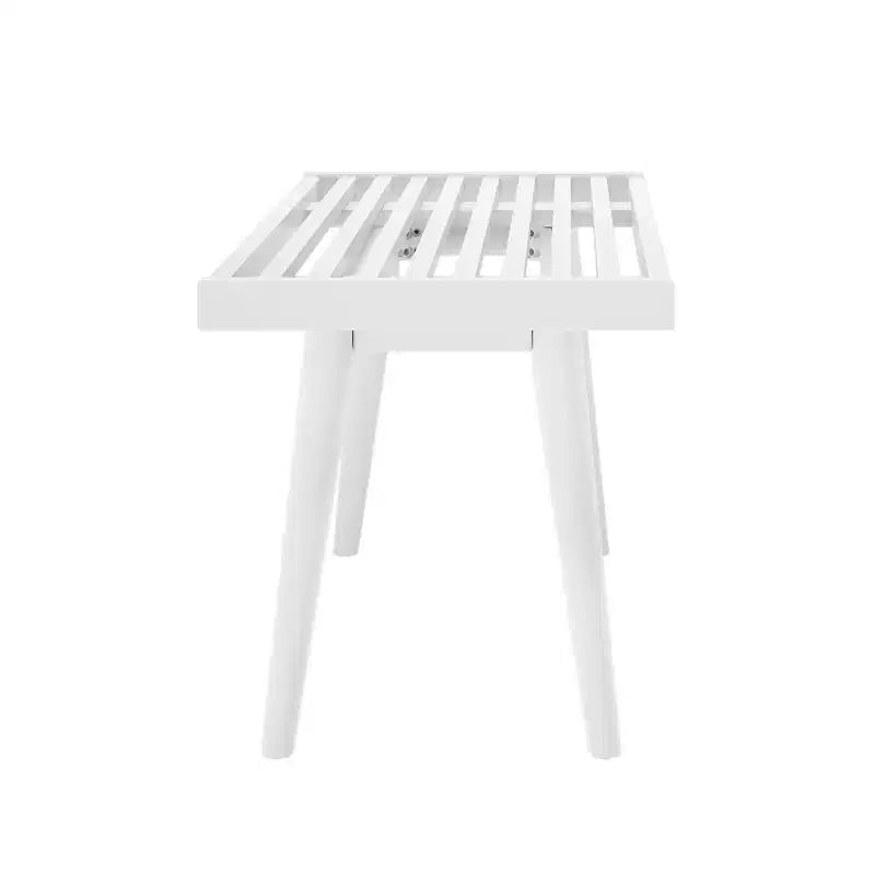 Banc d'entrée en bois massif pour le bout de lit