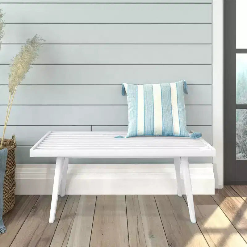 Plank+Beam Entryway Bench Solid Wood End of Bed Bench for Bedroom Hallway Porch 41.25