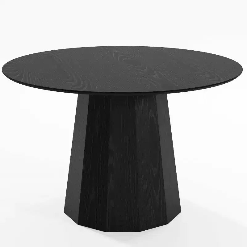 Table à manger ronde du milieu du siècle Table de cuisine en bois Table de salle à manger
