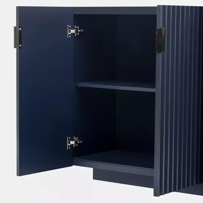 Buffet moderne avec portes ondulées Meuble de rangement