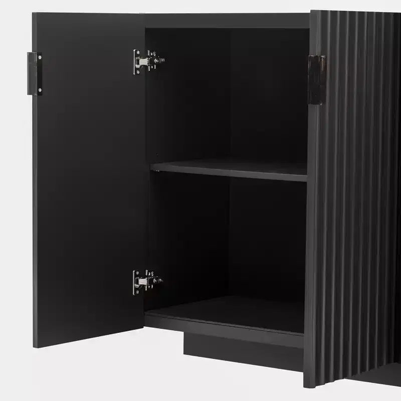 Buffet moderne avec portes ondulées Meuble de rangement
