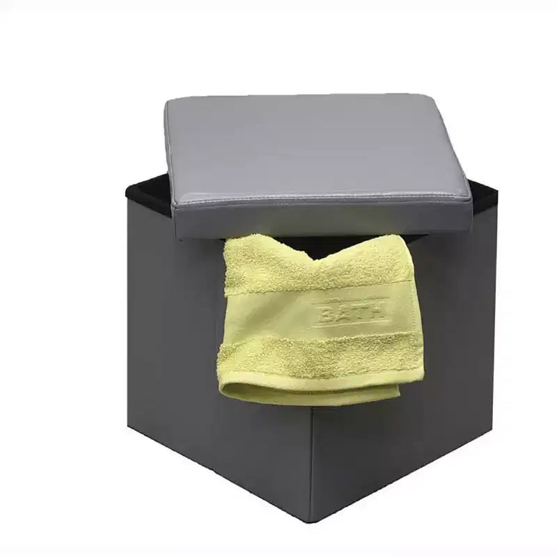 Articles ménagers Pouf et boîte de rangement polyvalents 2-en-1