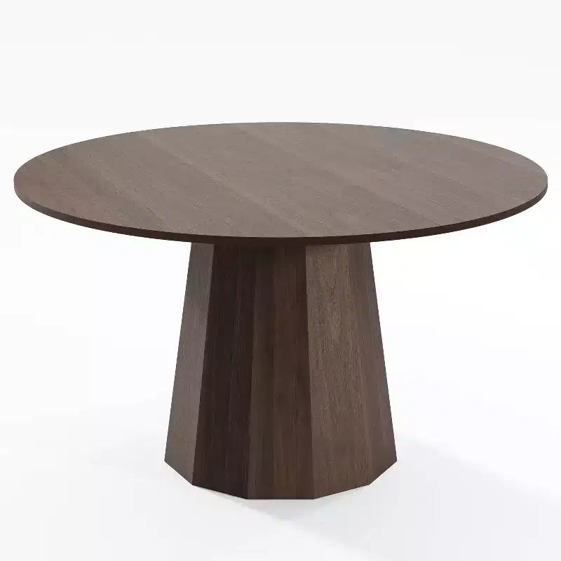 Table à manger ronde Table de cuisine moderne en bois Table de salle à manger