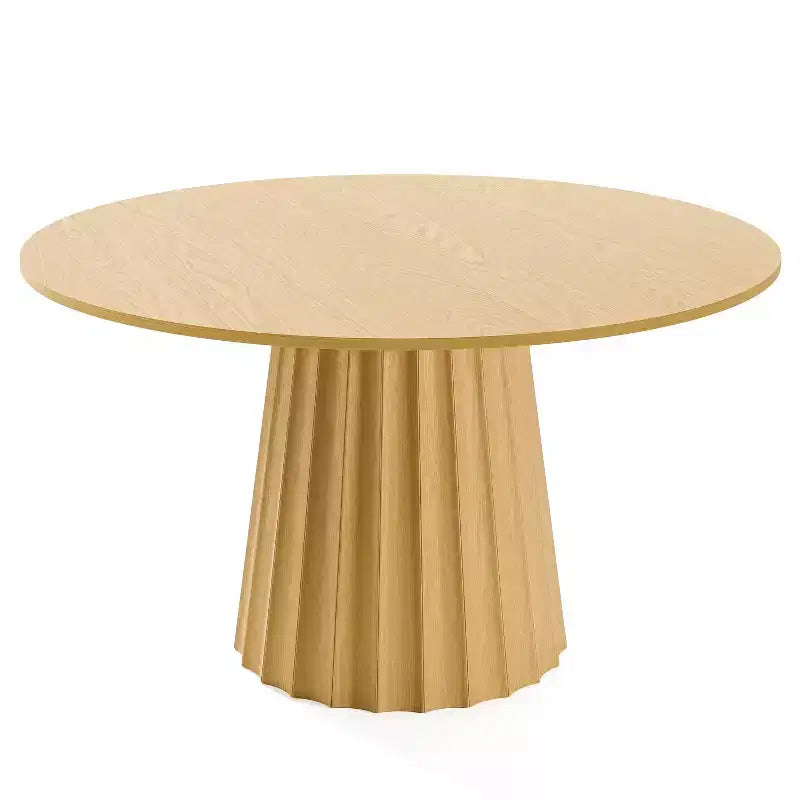 Table à manger ronde Table de cuisine moderne en bois Table de salle à manger