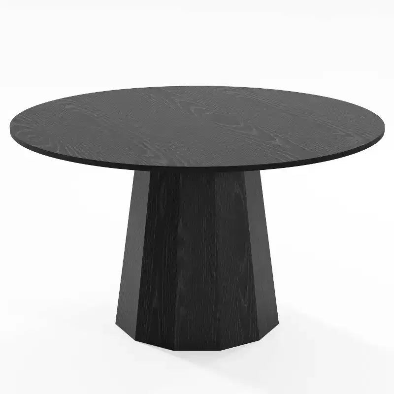 Table à manger ronde Table de cuisine moderne en bois Table de salle à manger