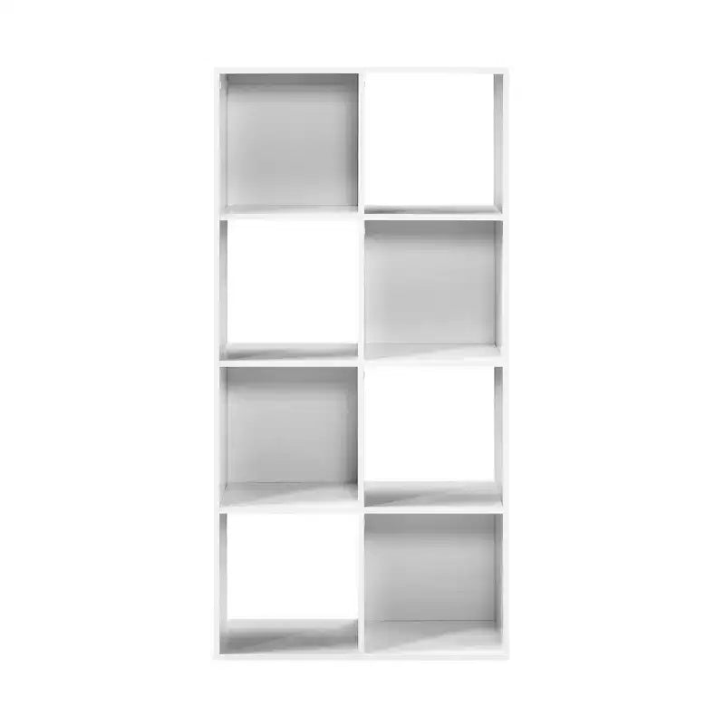 Organisateur de rangement 8 cases en bois blanc
