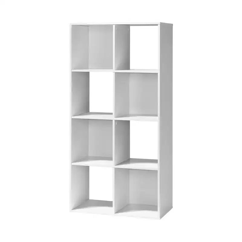 Organisateur de rangement 8 cases en bois blanc